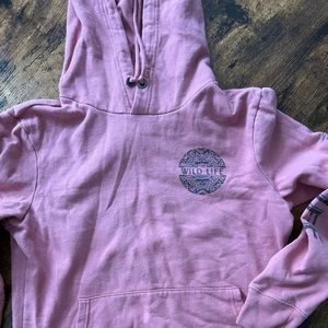 Pink wild life hoodie small